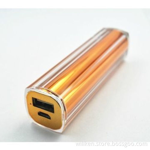 2,600mAh Power Bank, New Mini Lipstick Style, for iPad, Tablet PC, 5V/1A Input